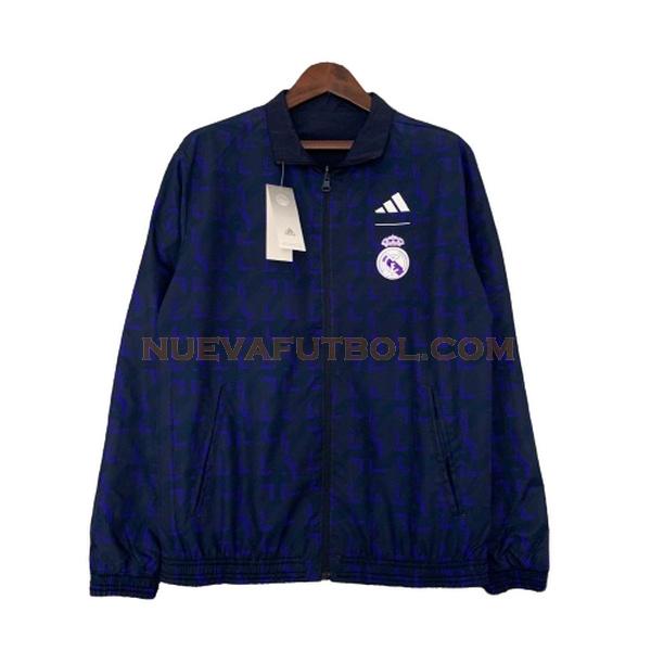 rompeviento real madrid 2023 2024 azul hombre