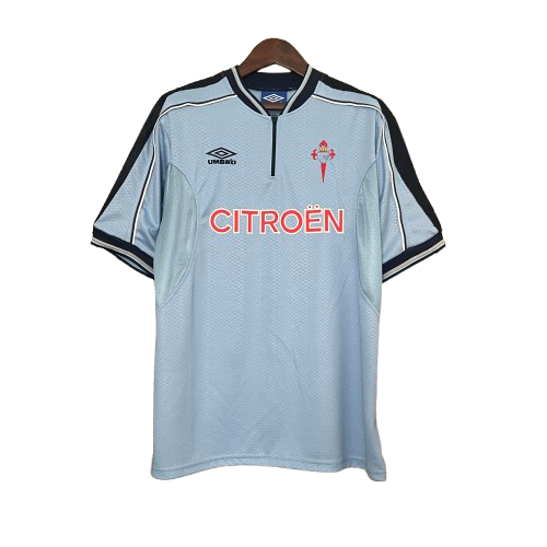 camiseta celta de vigo 1999 2000 azul hombre