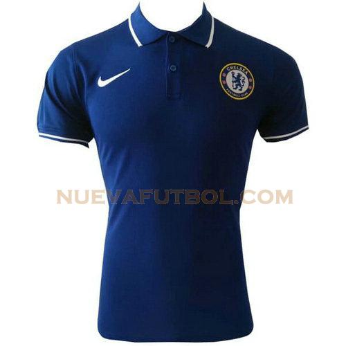 camiseta polo chelsea 2019-2020 azul hombre