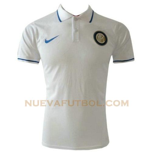 camiseta polo inter milan 2019-2020 blanco hombre