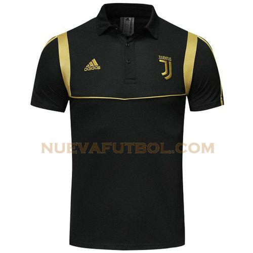 camiseta polo juventus 2019-2020 negro amarillo hombre