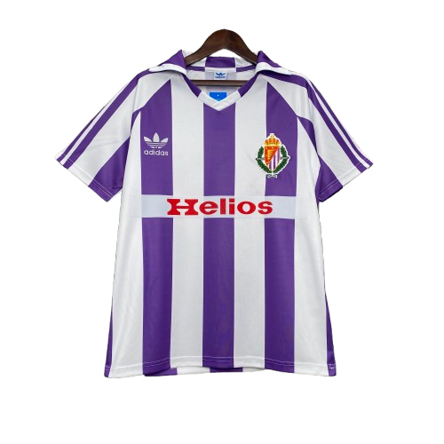 camiseta real valladolid 1984 blanco purple hombre