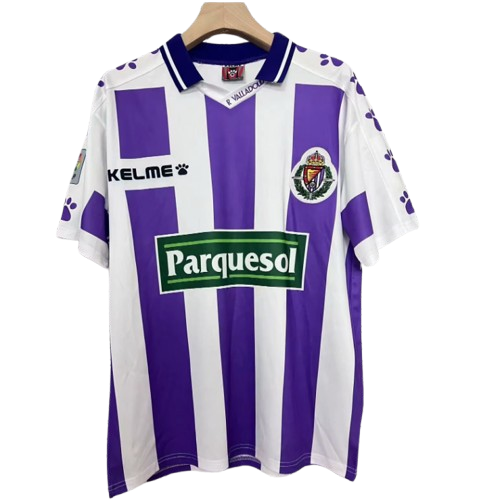 camiseta real valladolid 1995 96 blanco purple hombre