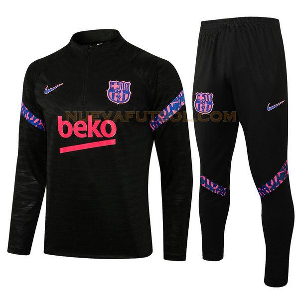 chandal barcelona conjunto 2021 2022 negro hombre