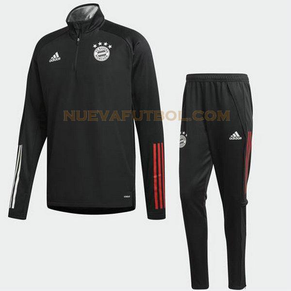 chandal bayern de múnich conjunto 2020-2021 negro hombre