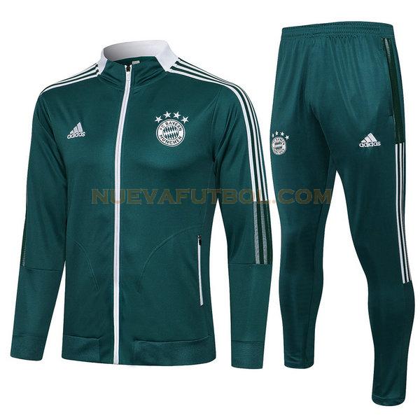 chandal bayern de múnich conjunto 2021 2022 verde hombre