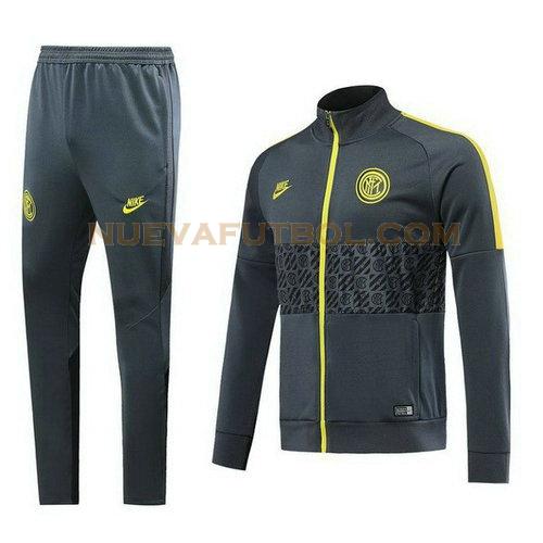 chandal inter milan 2019-2020 gris hombre