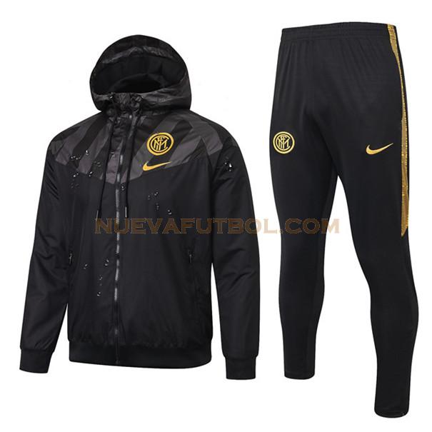 chandal inter milan 2019-2020 negro hombre