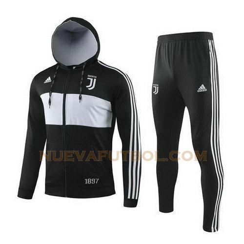 chandal juventus 2019-2020 gris negro hombre