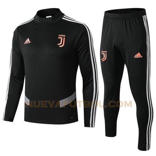 chandal juventus 2020 negro naranja hombre