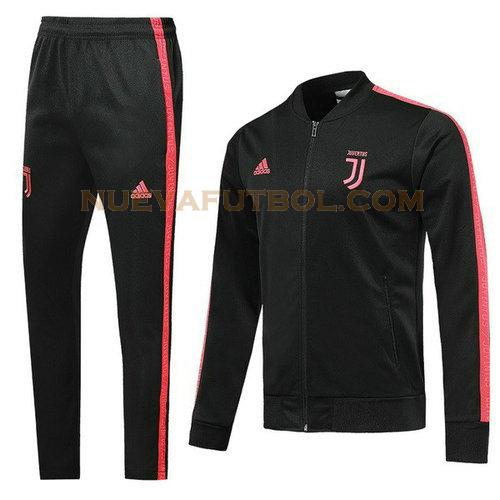 chandal juventus 20 negro rosa hombre