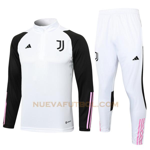 chandal juventus conjunto 2023 2024 blanco negro hombre