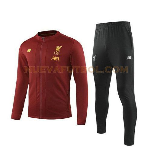 chandal liverpool 2019-2020 rojo negro hombre