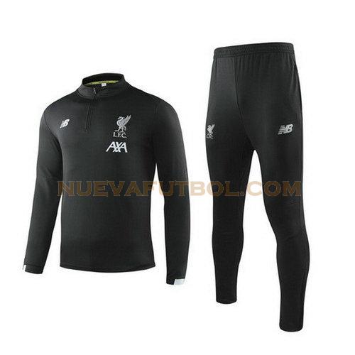 chandal liverpool 2020 negro gris niño