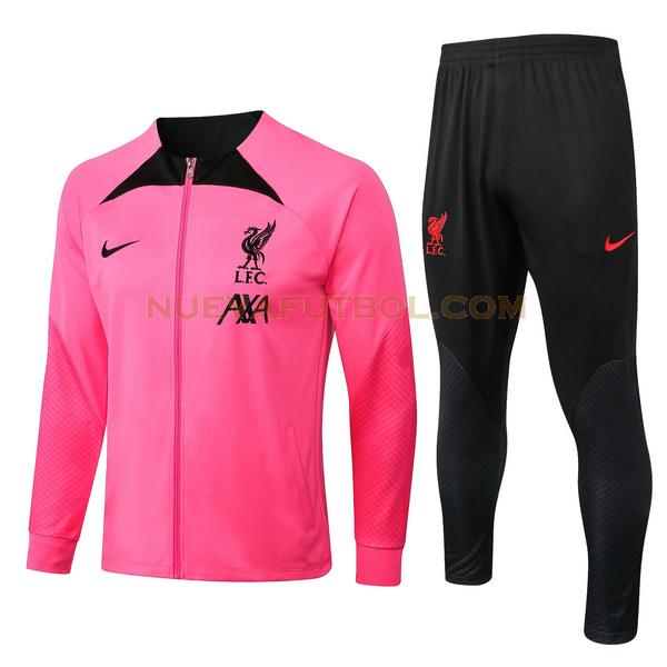 chandal liverpool conjunto 2022 2023 rosa hombre