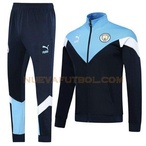 chandal manchester city 2019-2020 azul blanco hombre