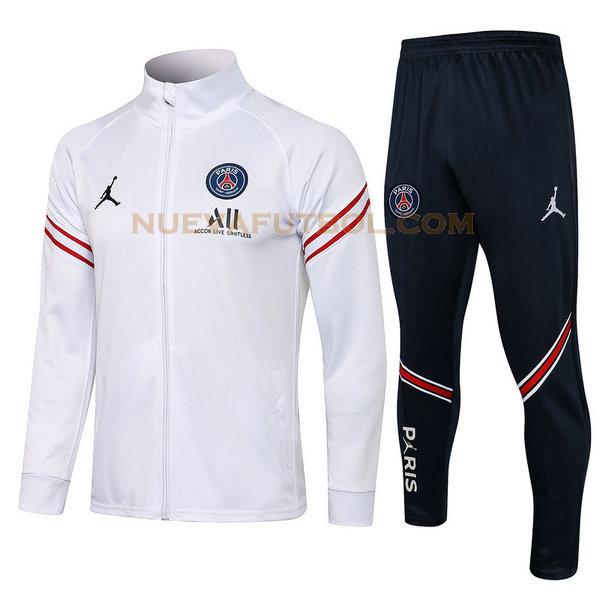 chandal paris saint germain conjunto 2021 2022 blanco hombre