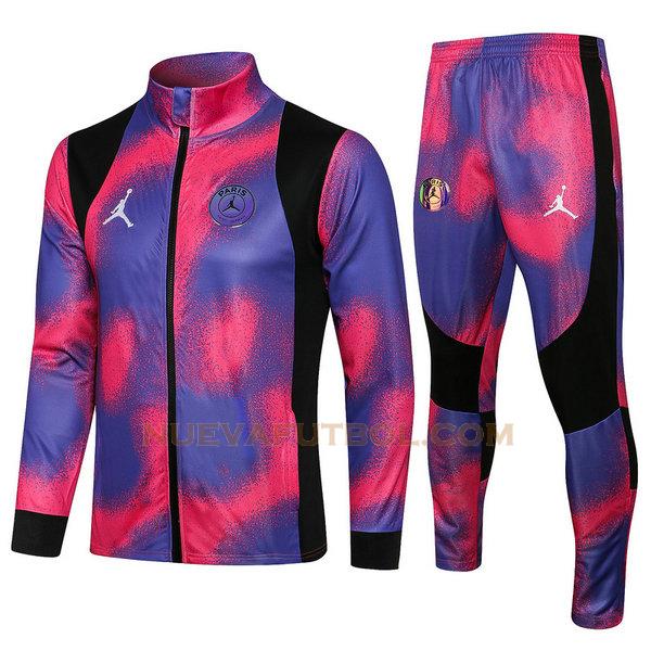 chandal paris saint germain conjunto 2021 2022 púrpura rosa hombre