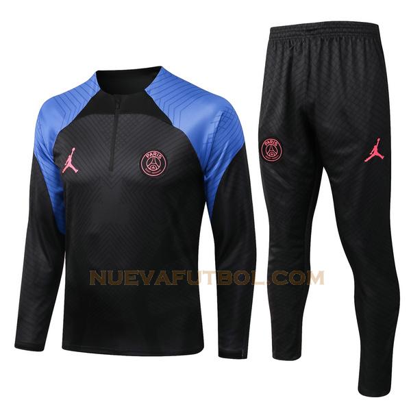 chandal paris saint germain conjunto 2022 2023 negro azul hombre