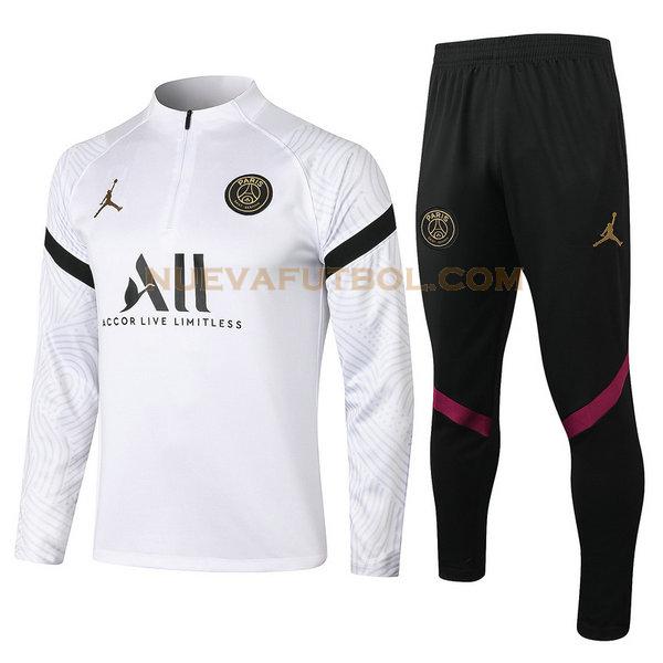 chandal paris saint germain conjunto 2022 blanco hombre