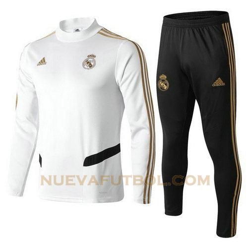 chandal real madrid 2019-2020 blanco negro niño