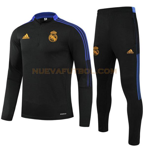 chandal real madrid conjunto 2021 2022 negro niño