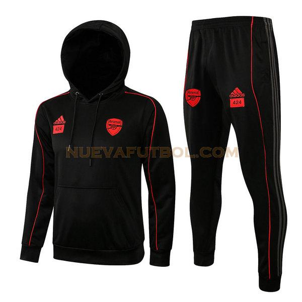 chaqueta arsenal conjunto 2021 2022 negro hombre