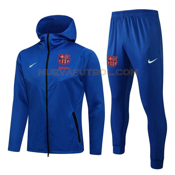 chaqueta barcelona conjunto 2021 2022 azul hombre