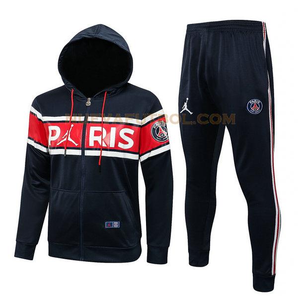 chaqueta paris saint germain conjunto 2021 2022 azul hombre