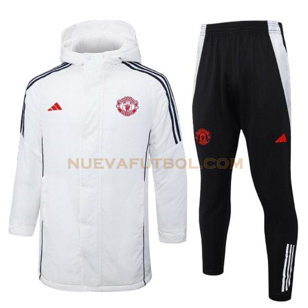 cotton padded clothes manchester united conjunto 2024 2025 blanco hombre