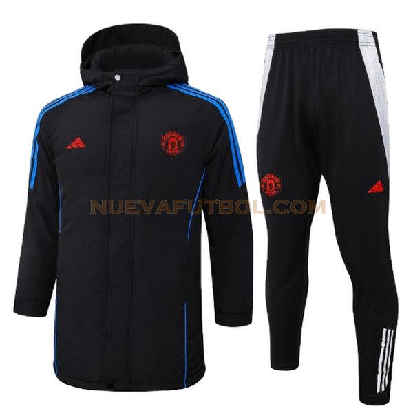 cotton padded clothes manchester united conjunto 2024 2025 negro hombre