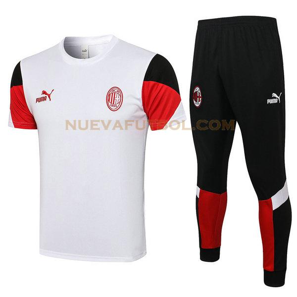 entrenamiento ac milan conjunto 2021 2022 blanco hombre