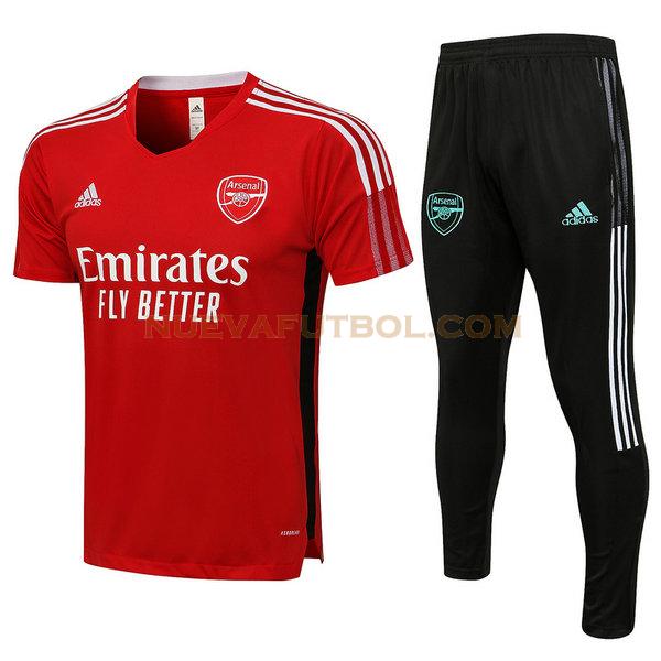 entrenamiento arsenal conjunto 2021 2022 rojo hombre