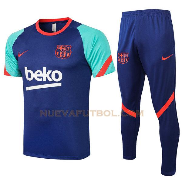 entrenamiento barcelona conjunto 2021 2022 azul hombre