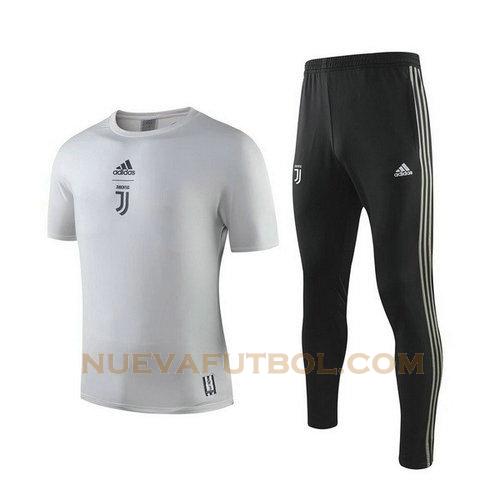 entrenamiento juventus conjunto 2019-2020 gris negro hombre