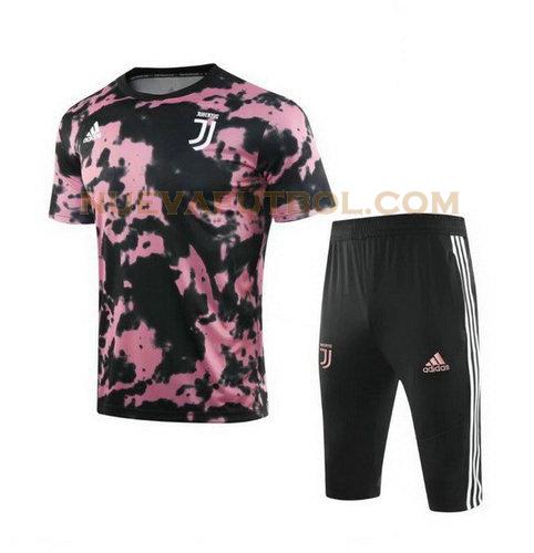 entrenamiento juventus conjunto 2019-20 negro rosa hombre