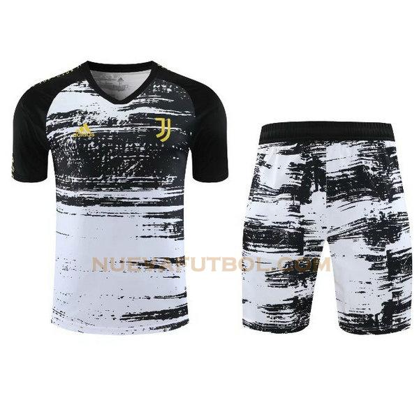 entrenamiento juventus conjunto 2021 negro gris hombre