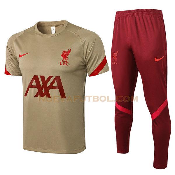 entrenamiento liverpool conjunto 2021 2022 amarillo hombre