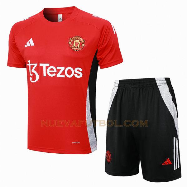 entrenamiento manchester united conjunto 2024 2025 rojo hombre