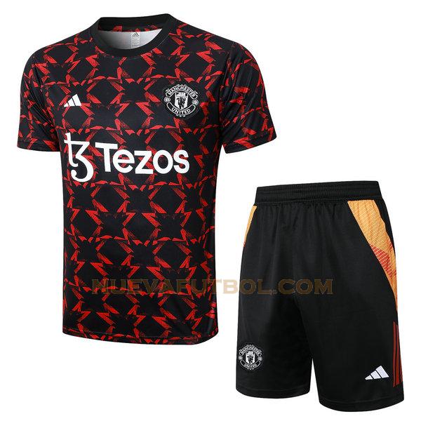 entrenamiento manchester united conjunto 24 25 rojo hombre