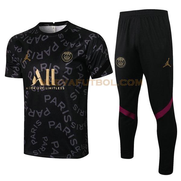 entrenamiento paris saint germain conjunto 2021 2022 negro hombre