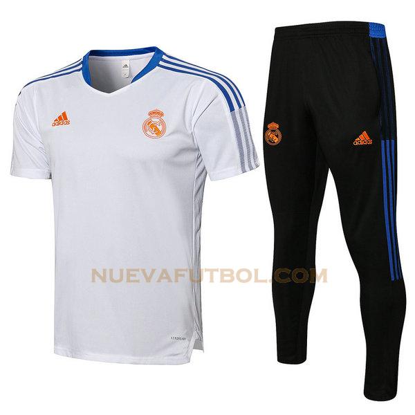 entrenamiento real madrid conjunto 2021 2022 blanco hombre