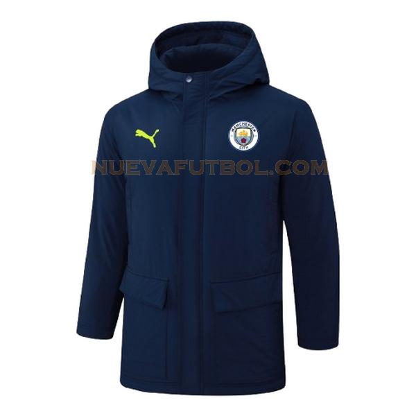 green logo ropa de algodon manchester city 2024 2025 azul hombre