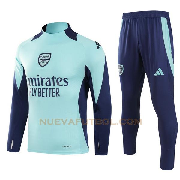 half zipper chandal arsenal conjunto 2024 2025 verde niño