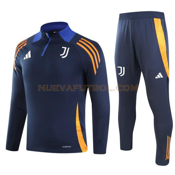 half zipper chandal juventus conjunto 2024 2025 azul hombre