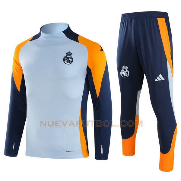 half zipper chandal real madrid conjunto 2024 2025 azul hombre