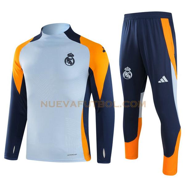 half zipper chandal real madrid conjunto 2024 2025 azul niño