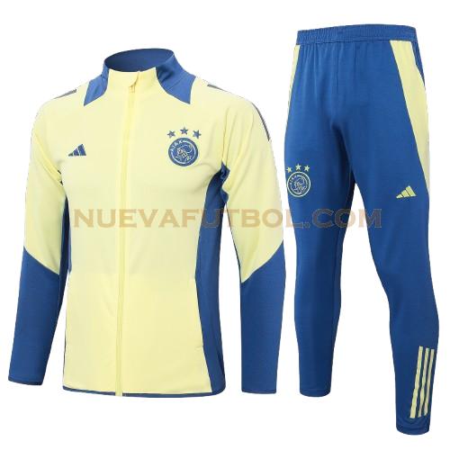 long zipper chandal arsenal conjunto 2024 2025 amarillo niño