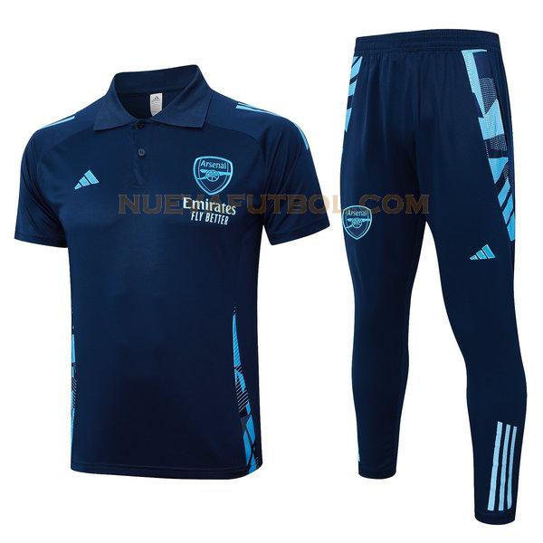 polo arsenal conjunto 2024 2025 azul hombre