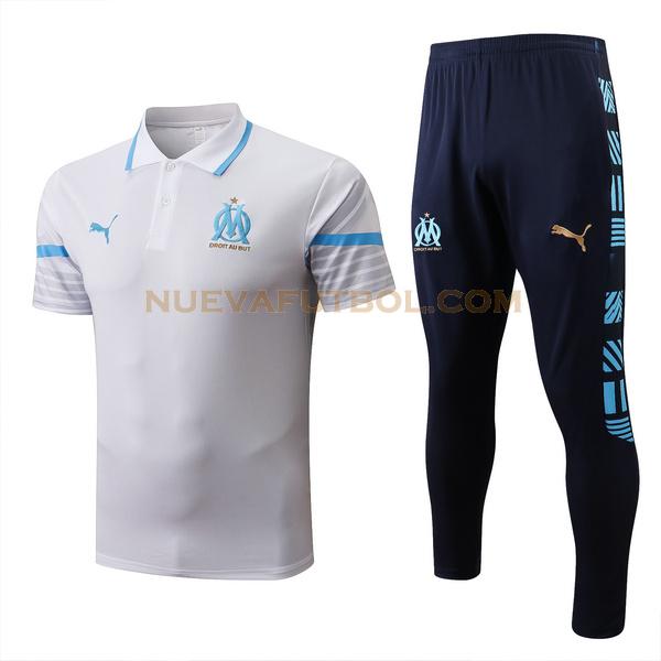 polo manchester city conjunto 2022 2023 blanco hombre